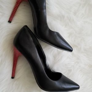 Accent Heel Pumps